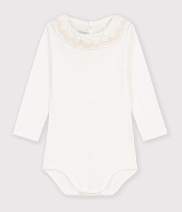 Body bébé en coton uni à col
