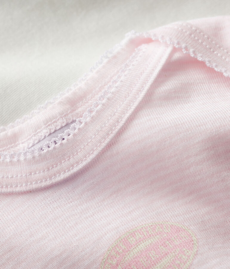 Lot de 2 bodies ray&eacute; manches longues coton biologique variante 1