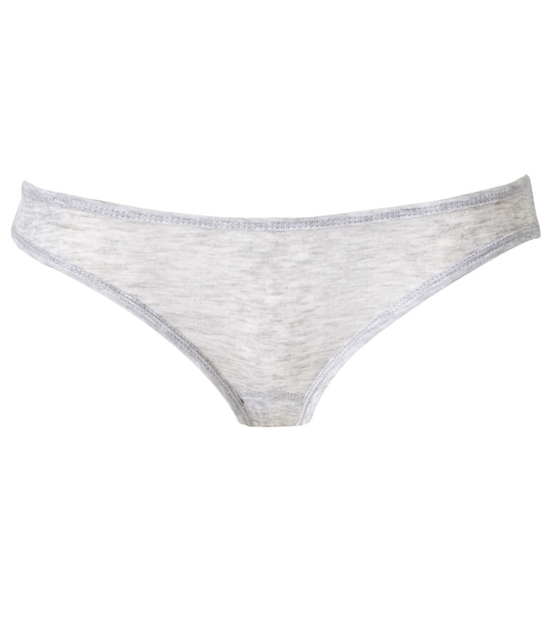 Culotte femme en coton l&eacute;ger gris POUSSIERE CHINE
