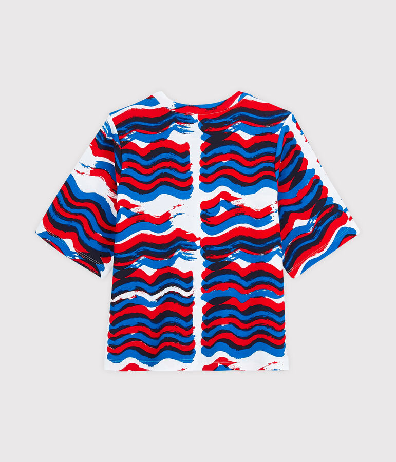 Tee shirt r&eacute;&eacute;dition Hy&egrave;res femme blanc ECUME/blanc MULTICO