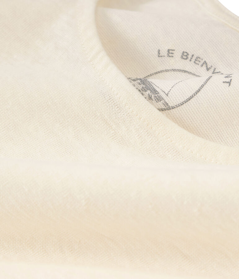 Debardeur lin femme blanc