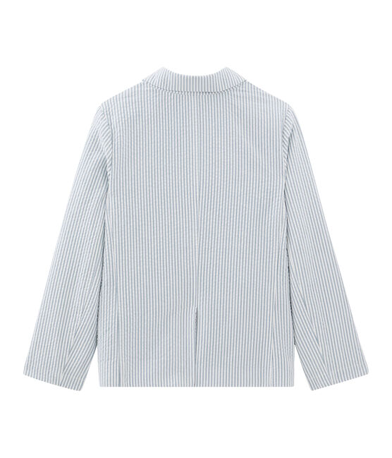 Veste enfant garçon bleu FONTAINE/blanc MARSHMALLOW