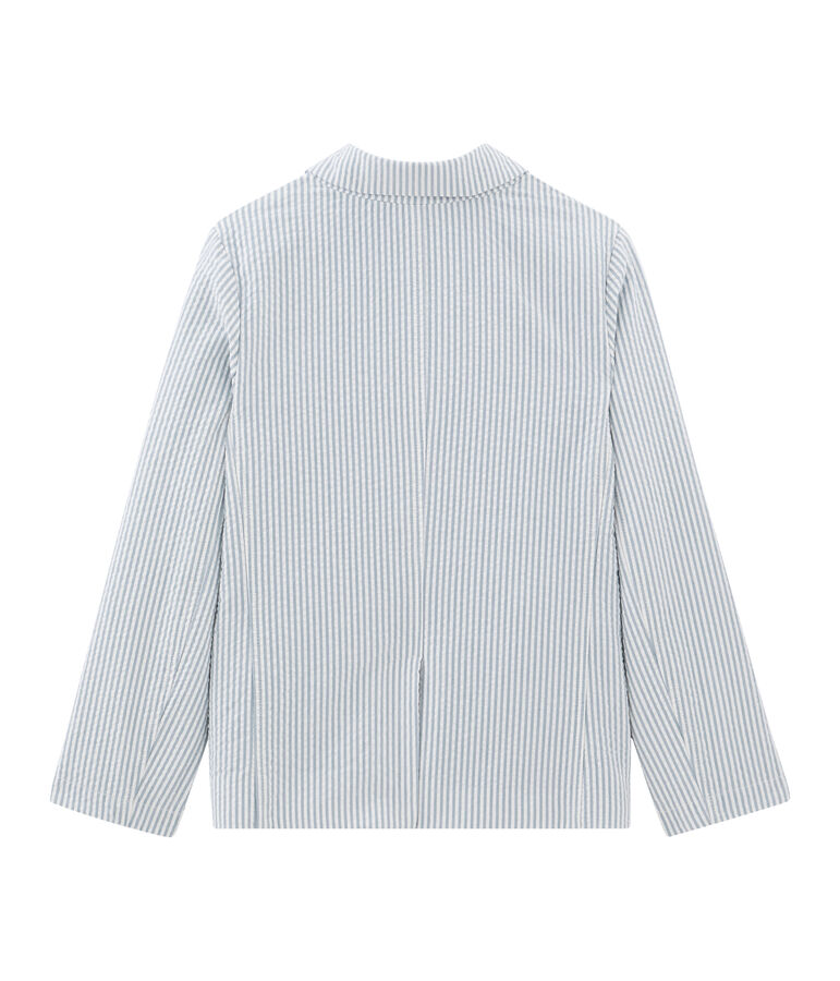 Veste enfant gar&ccedil;on bleu/blanc