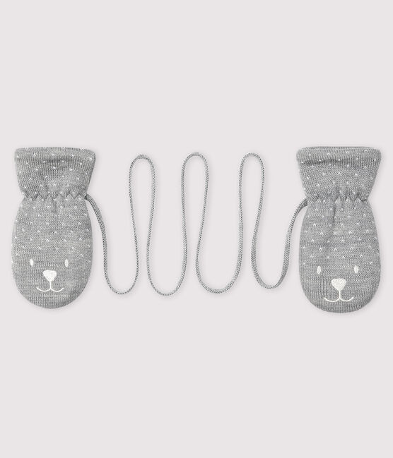 Moufles bébé doublée micropolaire gris SUBWAY CHINE