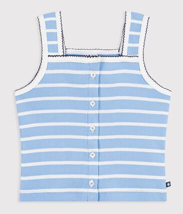 Débardeur enfant en coton à rayures