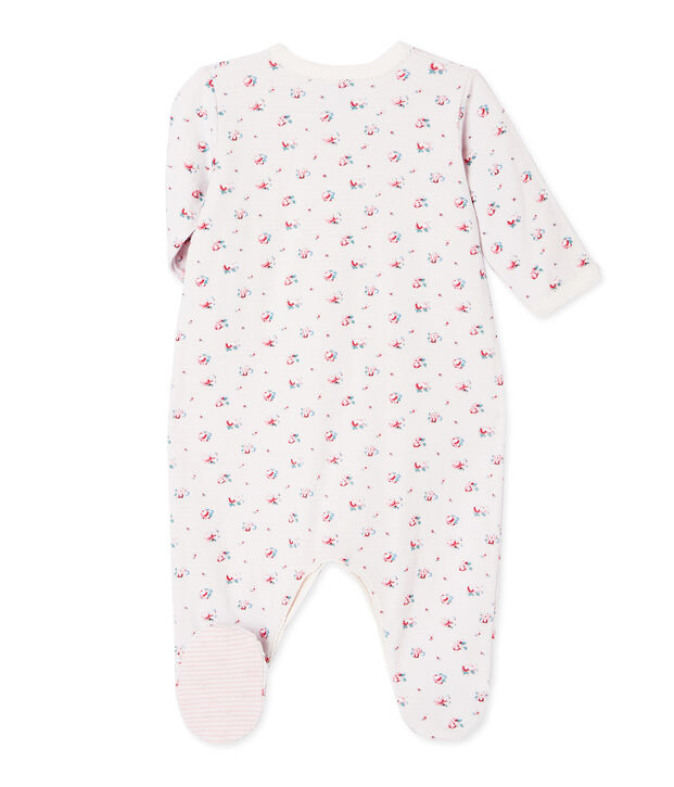 Dors bien b&eacute;b&eacute; fille en tubique imprim&eacute; bleu/multicouleur