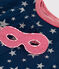Pyjama déguisement avec un masque phosphorescent en coton enfant INCOGNITO/ MARSHMALLOW