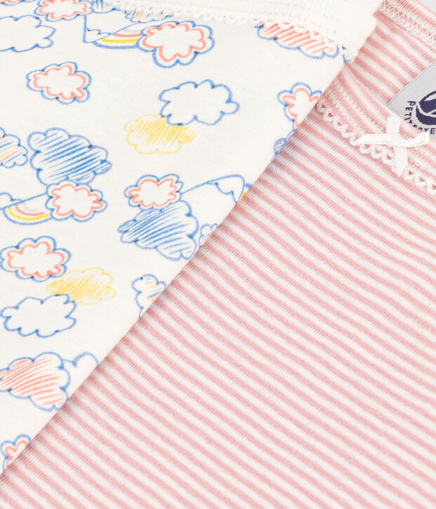 Lot de 2 chemises &agrave; bretelles arc-en-ciel en coton enfant multicouleur