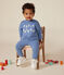 Sweatshirt en molleton bébé bleu BEACH
