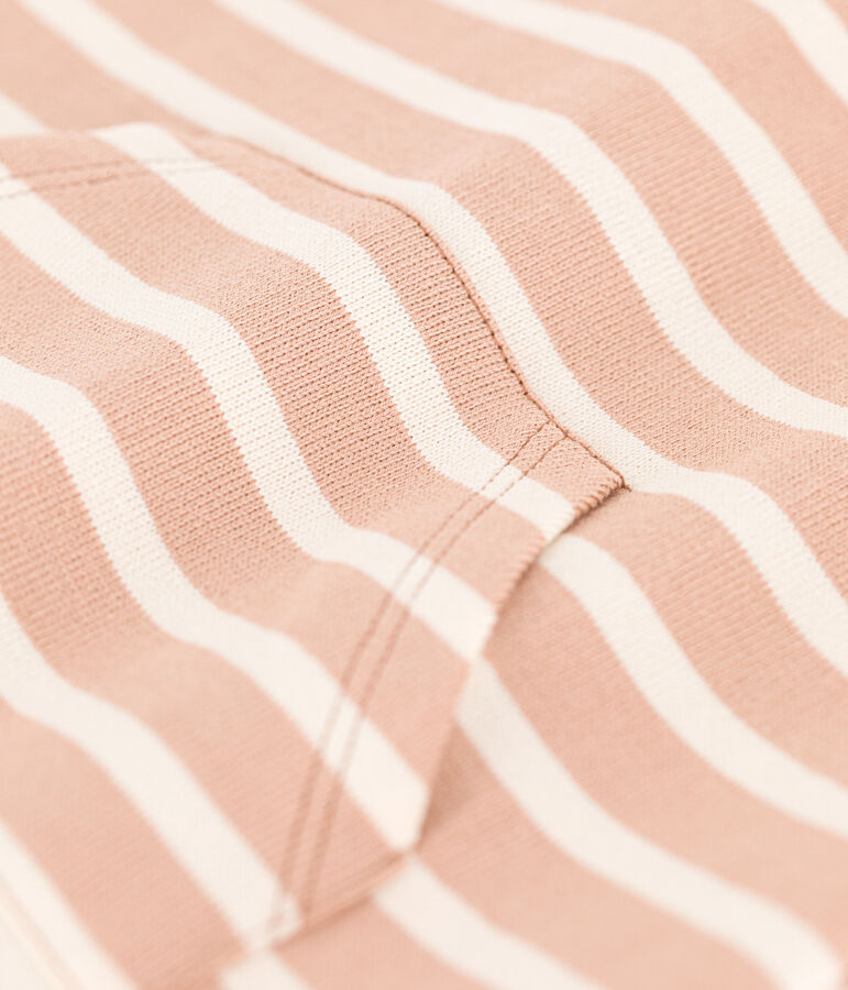 Combinaison courte sans manche b&eacute;b&eacute; en jersey &eacute;pais ray&eacute; VINTAGE/ AVALANCHE