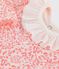 Body manches longues en coton bébé. blanc MARSHMALLOW/rose GRETEL