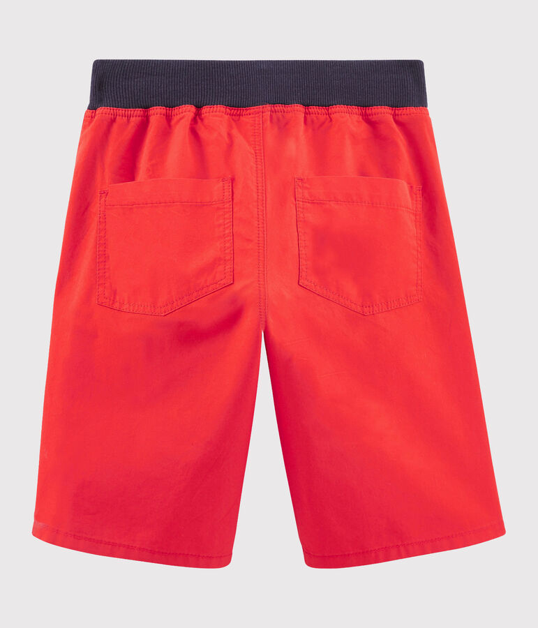 Bermuda enfant gar&ccedil;on rouge