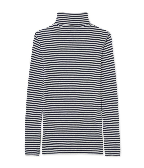 Sous-pull femme rayures Colette bleu SMOKING/gris BELUGA
