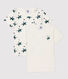 Lot de 2 tee shirts manches courtes imprimé chevaliers petit garçon en coton