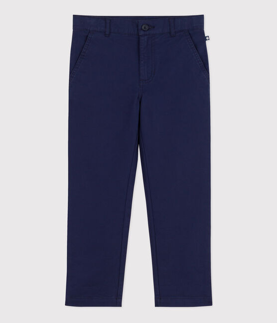 Pantalon chino enfant garçon bleu MEDIEVAL