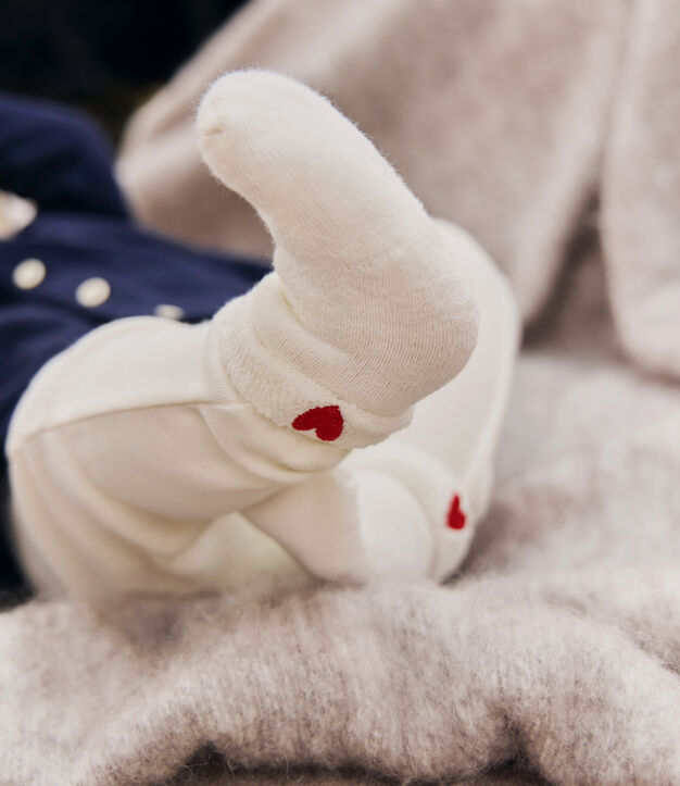 Lot de chaussettes b&eacute;b&eacute; en coton brod&eacute; multicouleur