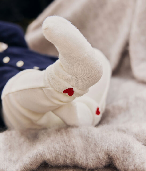 Lot de chaussettes b&eacute;b&eacute; en coton brod&eacute; multicouleur