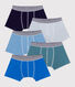Lot de boxers enfant en coton uni