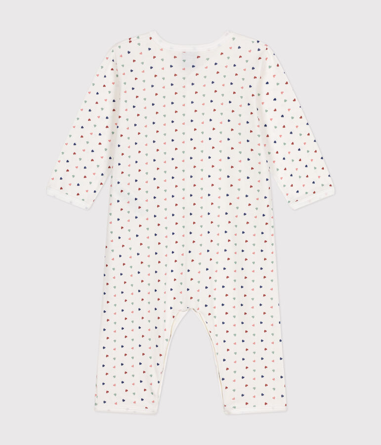 Pyjama sans pieds en coton b&eacute;b&eacute; blanc/bleu