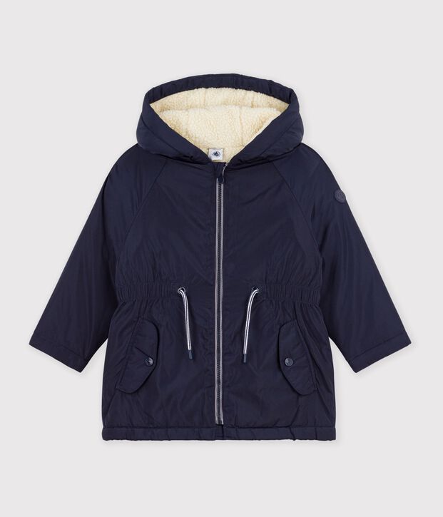 Parka enfant fille bleu marine
