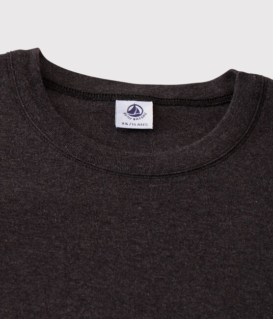 T-shirt col rond iconique en coton Femme gris CITY CHINE