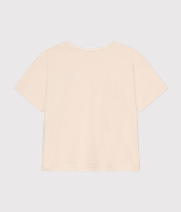 Tee-shirt le Boxy en coton femme &eacute;cru