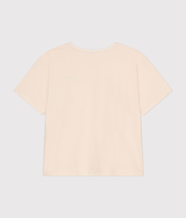 Tee-shirt le Boxy en coton femme &eacute;cru
