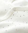 Dors-bien sans pieds blanc à étoiles bébé en coton biologique blanc MARSHMALLOW/blanc MULTICO