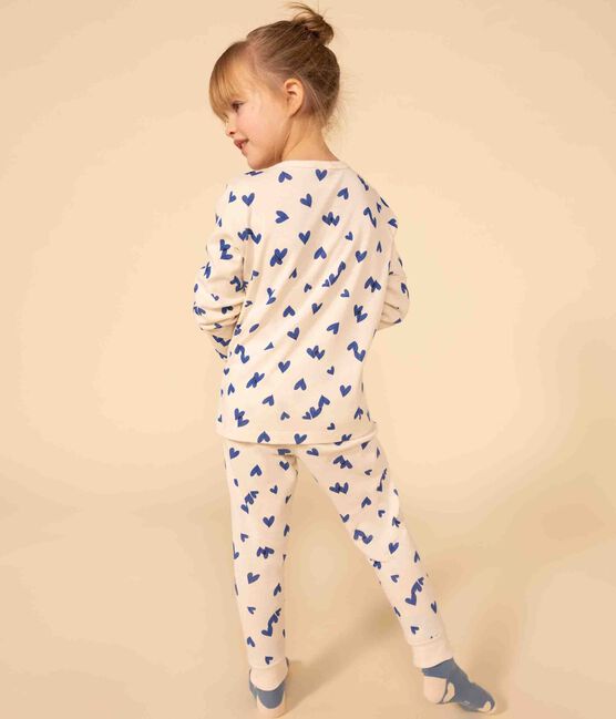 Pyjama cœur en coton enfant blanc AVALANCHE/ MULTICO