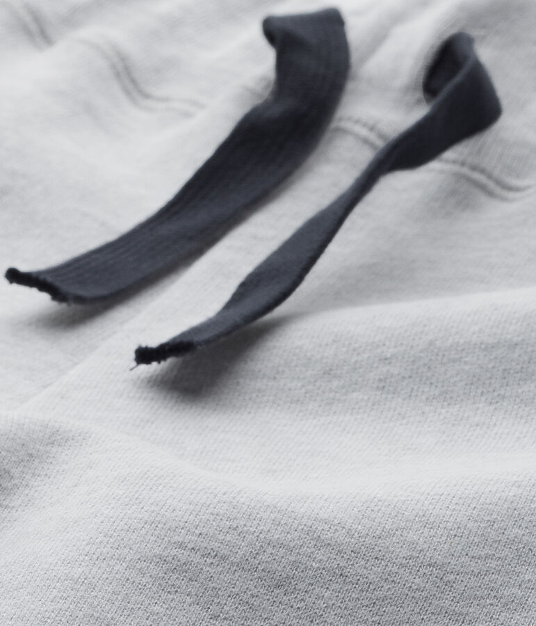 Pantalon de jogging gar&ccedil;on en molleton gris POUSSIERE CHINE