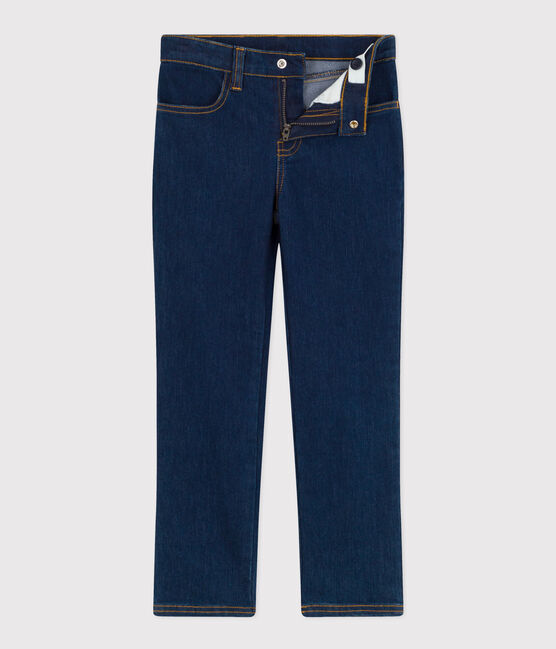 Pantalon slim en denim enfant fille bleu DENIM BRUT