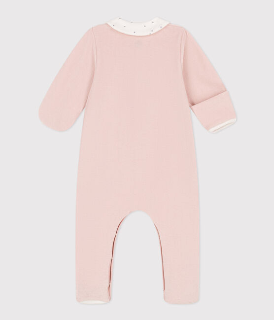 Pyjama bébé en velours rose SALINE