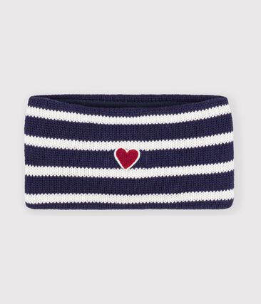 Snood bébé en tricot à rayures doublé polaire
