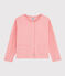 Cardigan en tubique enfant fille rose GRETEL