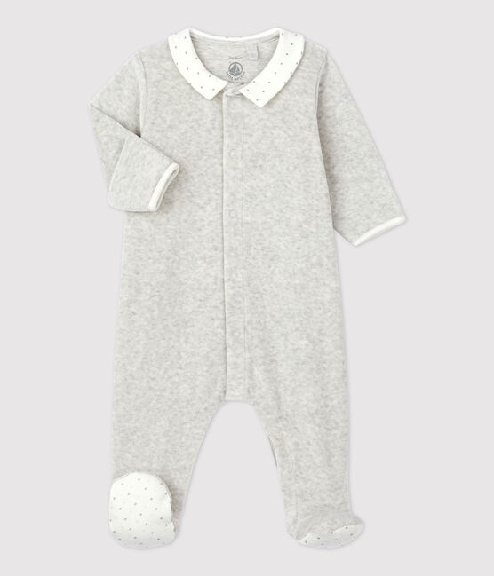 Dors-bien bébé en coton biologique gris BELUGA CHINE
