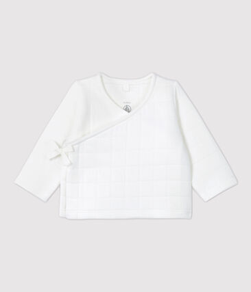 Cardigan bébé matelassé en coton biologique