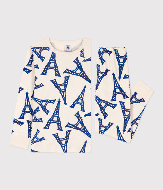 Pyjama Paris en coton enfant blanc AVALANCHE/ MULTICO