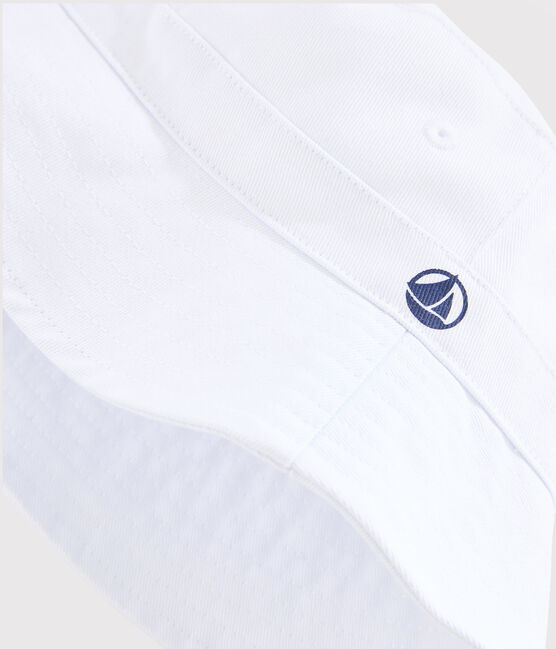 Bob en twill enfant mixte blanc MARSHMALLOW