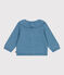Cardigan bébé en tricot laine et coton uni à col ADRIATIC
