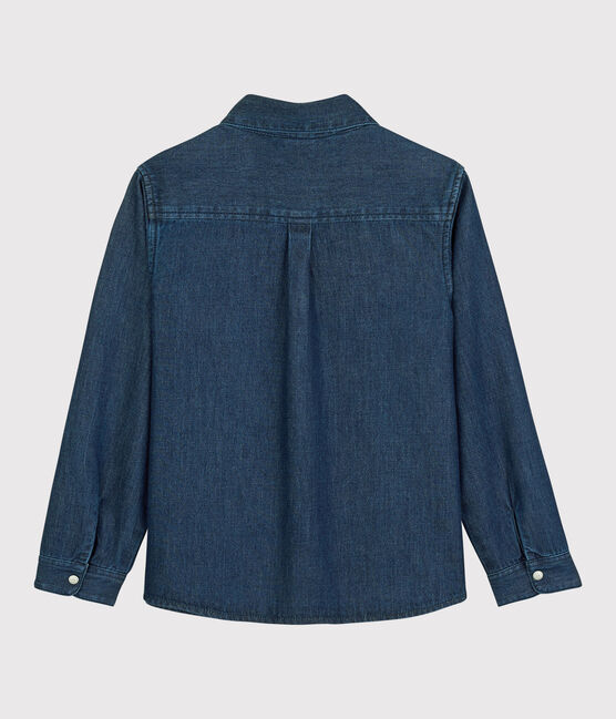 Chemise en denim enfant garçon bleu DENIM BLEU DELAVE