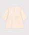 Robe manches longues bébé en gaze de coton écru AVALANCHE
