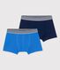 Lot de 2 boxers petit garçon en coton et élasthanne