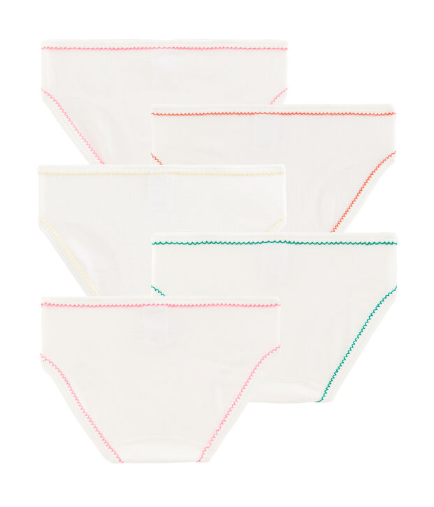 Lot de 5 culottes petite fille multicouleur