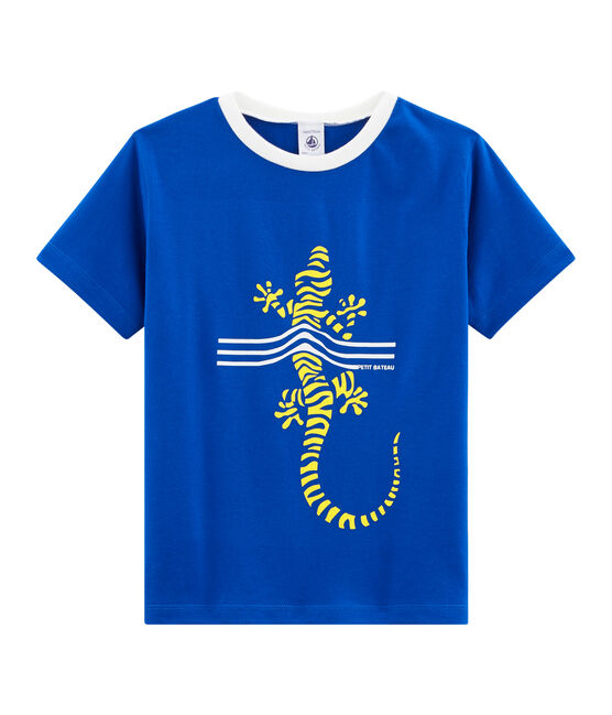 Tee-shirt enfant garcon bleu SURF
