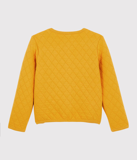 Cardigan en tubique enfant Fille jaune BOUDOR