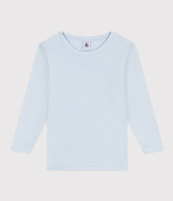 Tee Shirt manches longues en coton bleu GOMME