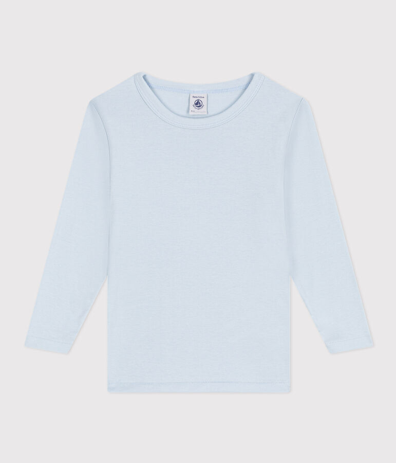 Tee Shirt manches longues en coton bleu