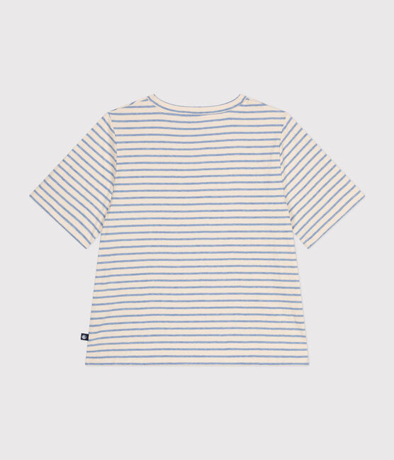 Tee-shirt le Boxy en tubique femme blanc AVALANCHE/ SKY CHINE