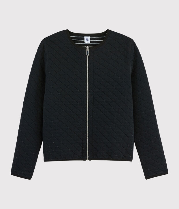Veste cardigan r&eacute;versible Femme noir/gris
