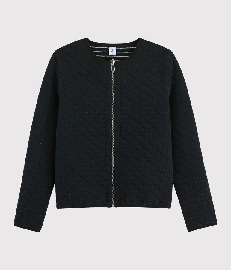 Veste cardigan r&eacute;versible Femme noir/gris